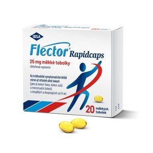 Flector Rapidcaps 25 mg 20 měkkých tobolek