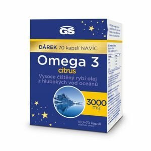 GS Omega 3 Citrus 100+70 kapslí dárkové balení 2023