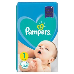 PAMPERS New Baby-Dry 1 Newborn 2-5 kg 43 kusů