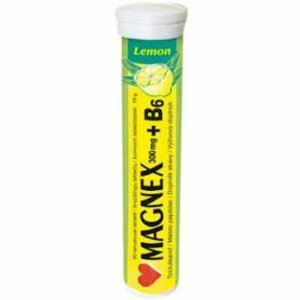 MAGNEX 375 mg + vitamín B6 20 šumivých tablet