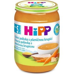 HiPP BIO Polévka Kuřecí s pšeničnou krupicí  5m+ 190 g