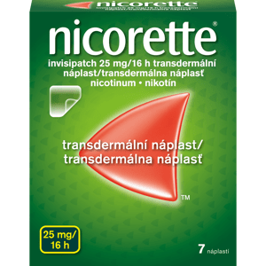 NICORETTE Invisipatch 25 mg/16 náplast 7 kusů
