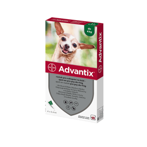 ADVANTIX Spot-on pro psy do 4 kg 4x0,4 ml