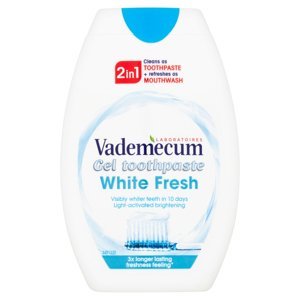 VADEMECUM White Fresh 2v1 Gelová zubní pasta 75 ml