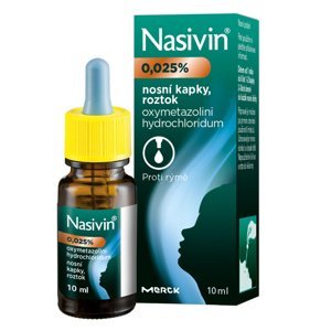 NASIVIN® pro děti 0,25 mg/ml nosní kapky, roztok 10 ml