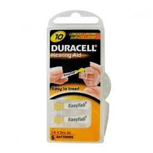 Baterie do naslouchadla Duracell DA10P6 Easy Tab 6ks