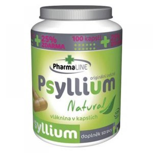 PHARMALINE Psyllium Natural 125 kapslí