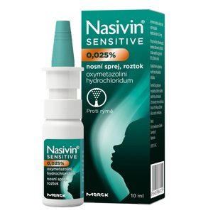 NASIVIN® Sensitive pro děti 0,25 mg/ml nosní sprej, roztok 10 ml