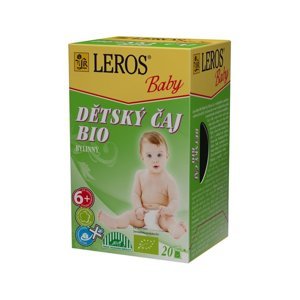 LEROS BABY Dětský čaj bylinný 20 sáčků BIO