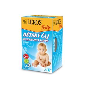 LEROS BABY Dětský čaj na dýchací cesty s lípou 20 sáčků