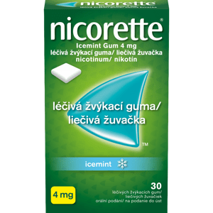 NICORETTE Icemint 4 mg Léčivá žvýkací guma 30 kusů