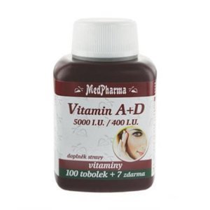 MEDPHARMA Vitamín A+D (5000 I.U./400 I.U.) 107 tobolek