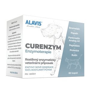 ALAVIS Enzymoterapie-Curenzym pro psy a kočky 80 kapslí