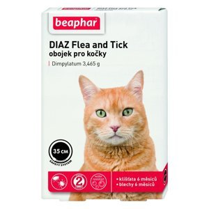 BEAPHAR Diaz Flea&Tick antiparazitní obojek pro kočky 35 cm 1 ks