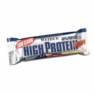 WEIDER Low Carb High proteinová tyčinka čokoládová 50g