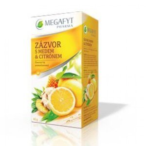 MEGAFYT Ovocný čaj s příchutí citrónu, zázvoru a medu 20 x 2 g