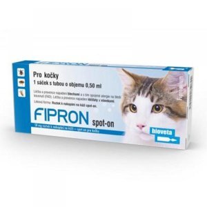 FIPRON 50 mg spot-on roztok k nakapání na kůži pro kočky 0,5 ml