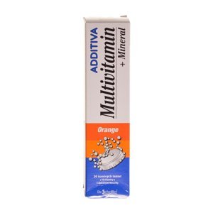 ADDITIVA Multivitamin + mineral pomeranč 20 šumivých tablet