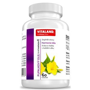 VITALAND Pupalkový olej s vitaminem E 60 tobolek