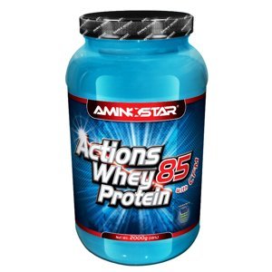 AMINOSTAR Actions whey protein 85% příchuť jahoda 2000 g