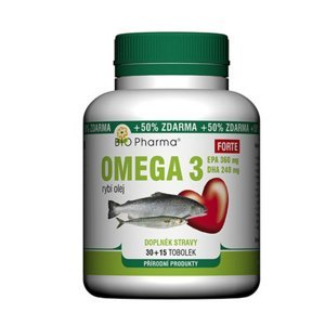 BIO PHARMA Omega 3 Forte 1200 mg 45 tobolek
