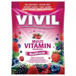 Vivil Multivitamín lesní plody 8 vitamínů bez cukru 60 g