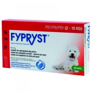 FYPRYST Spot-on pro psy 2-10 kg 0.67 ml 1 pipeta