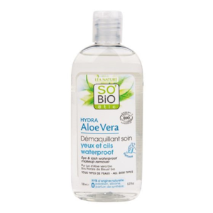 SO´BIO Odličovač očí na voděodolné líčení Aloe Vera 150 ml