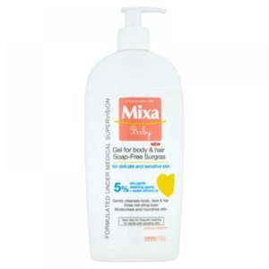 MIXA Baby mycí gel 2v1 na tělo a vlásky 400 ml