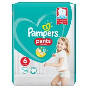 PAMPERS Pants vel.6 ExtraLarge 16+ Kalhotkové plenky 19 ks