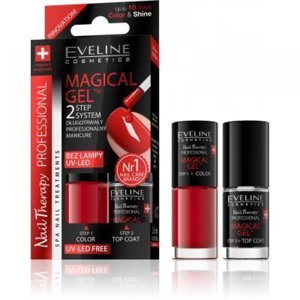 EVELINE Spa Nail Therapy Magical Gel 01 - Červená 2x5 ml