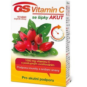 GS Vitamin C 1000 + šípky Akut 10 tablet