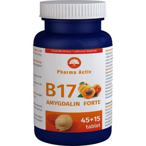 PHARMA ACTIV Amygdalin forte vitamín B17 45 +15 tablet ZDARMA