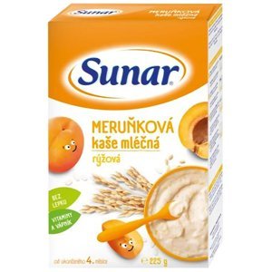 SUNAR Meruňková kaše mléčná rýžová 225 g