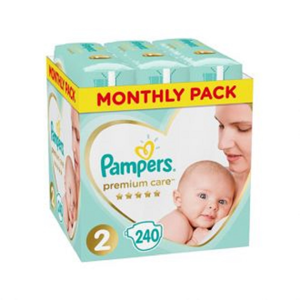 PAMPERS Premium Care měsíční balení 2 MINI 4-8 kg 240 kusů