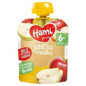 HAMI Ovocná kapsička Jablíčko a hruška od 6.měsíce 90 g