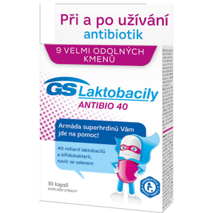 GS Laktobacily Antibio40 10 kapslí