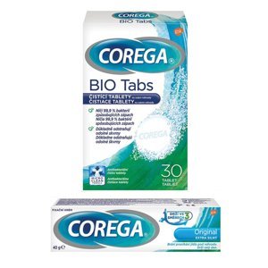 COREGA Original extra silný fixační krém 40g + Bio tablety 30 ks