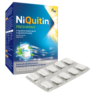 NIQUITIN Freshmint 4 mg žvýkací guma 100 ks
