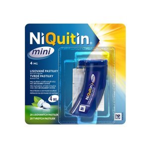 NIQUITIN Mini pastilky rozpustné v ústech 4 mg 20 kusů