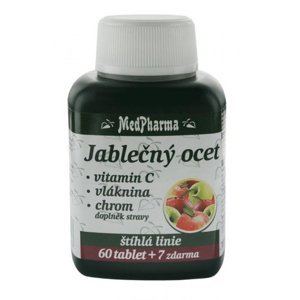 MEDPHARMA Jablečný ocet + vláknina + vitamin C + chrom 67 tablet