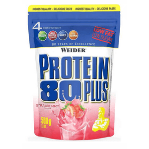 WEIDER Protein 80 plus příchuť jahoda 500 g