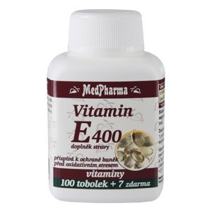 MEDPHARMA Vitamín E400 100 tobolek + 7 ZDARMA