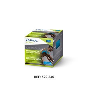 COSMOS ACTIVE kineziologická tejpovací páska 5cmx5m modrá