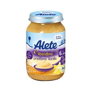 ALETE Bio Kaše večerní semolinová s vanilkovou příchutí 190 g