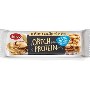 EMCO Tyčinka s ořechem a proteinem Arašídy a arašídové máslo 40 g