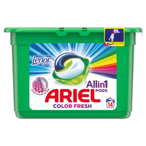 ARIEL Allin1 Pods Touch Of Lenor Fresh Color Kapsle na praní 14 praní