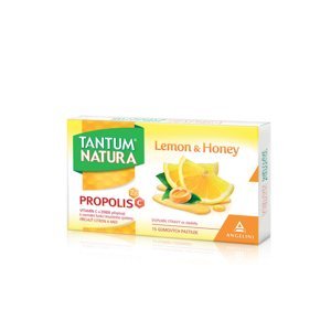 TANTUM NATURA Lemon & honey 15 gumových pastilek
