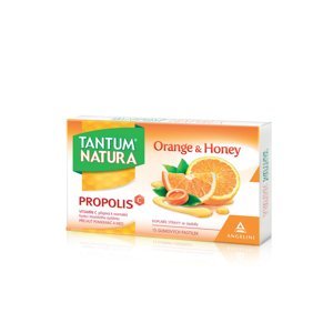 TANTUM NATURA Orange & Honey + zinek + vitamin C 15 pastilek