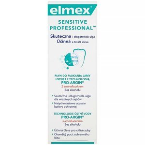 ELMEX Ústní voda Sensitive Professional Technologie pro-agrin s aminfluoridem 400 ml